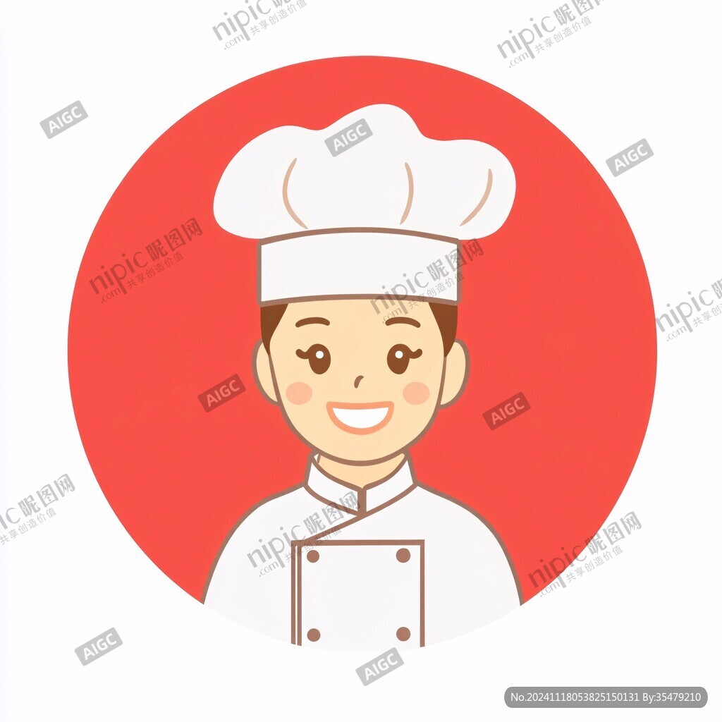 厨师头像logo