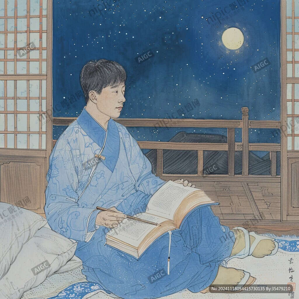 手绘追光的少年