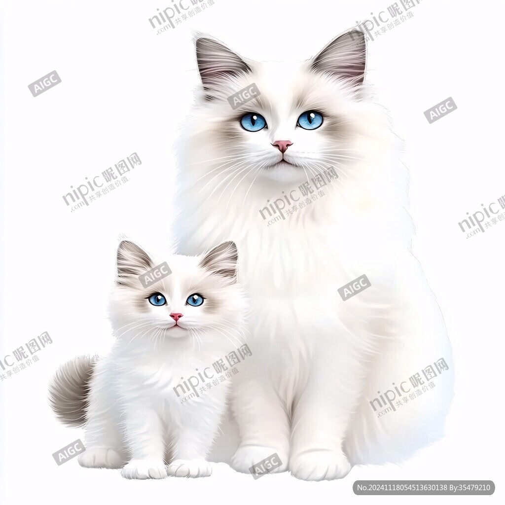手绘布偶猫