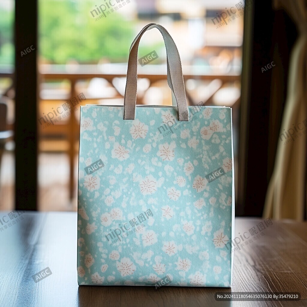 青花色手提袋