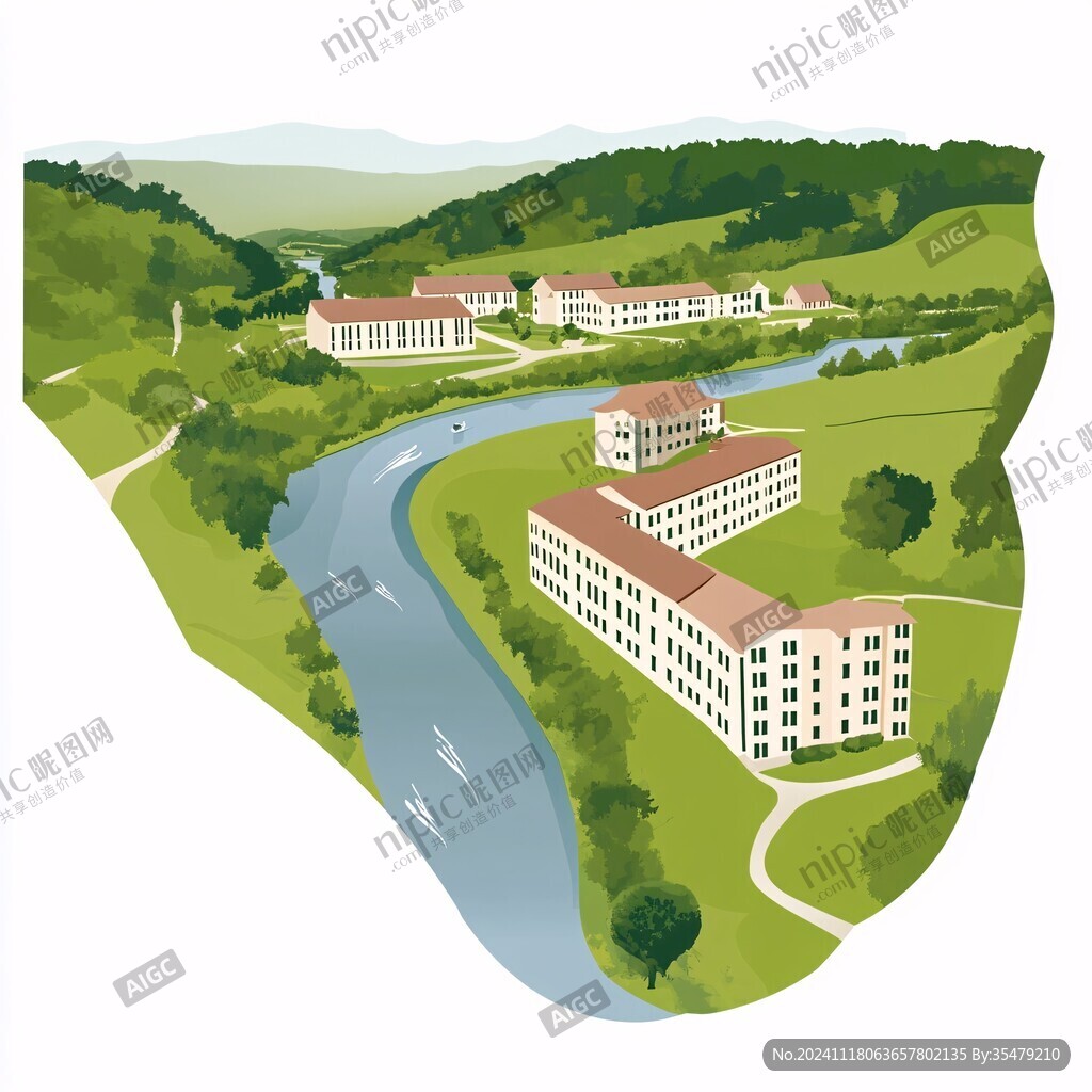 溪洛渡电站插画