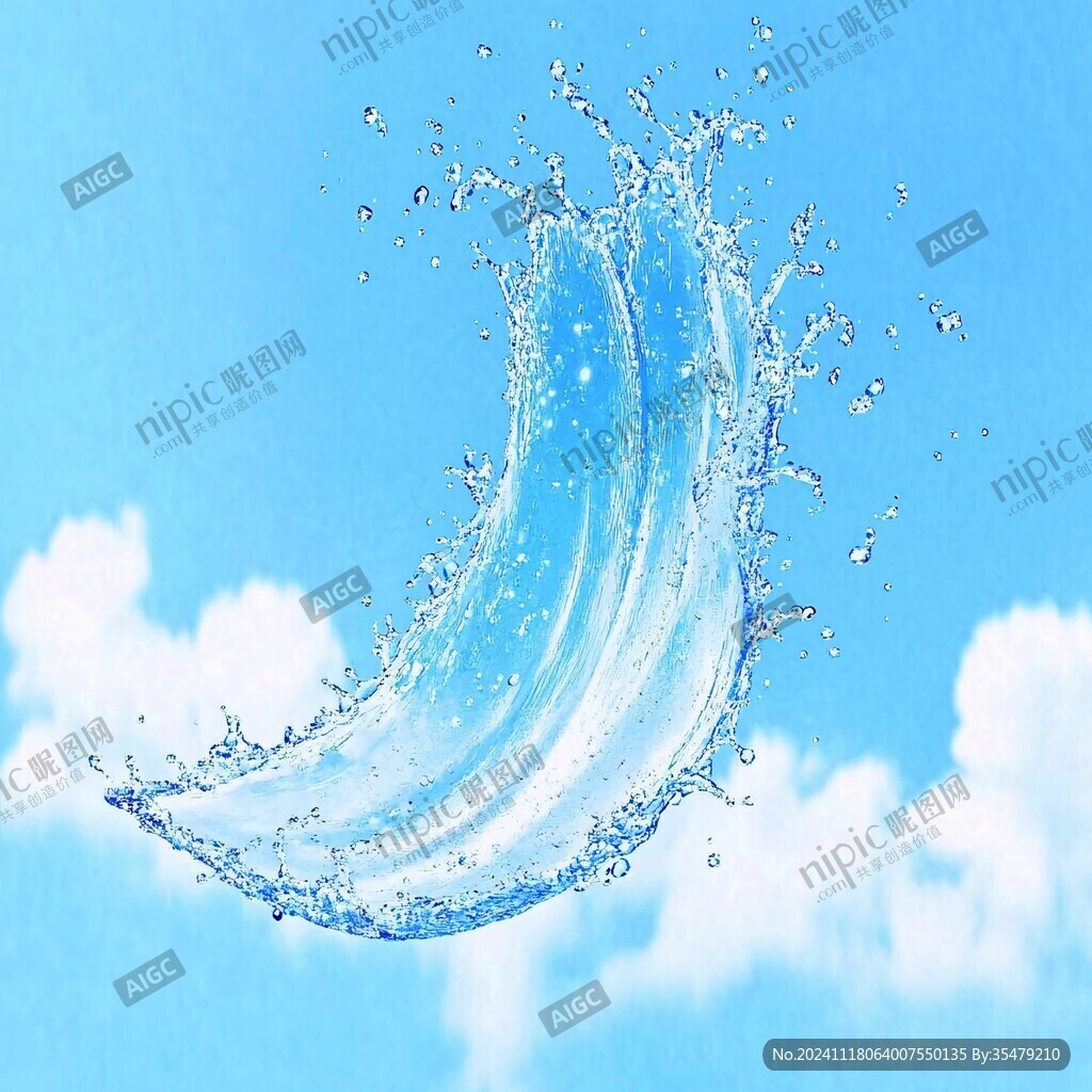 浪花插画