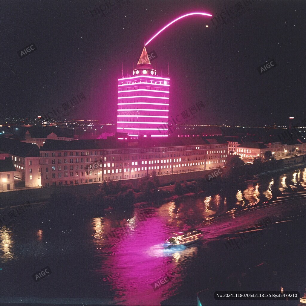 昆仑饭店夜景
