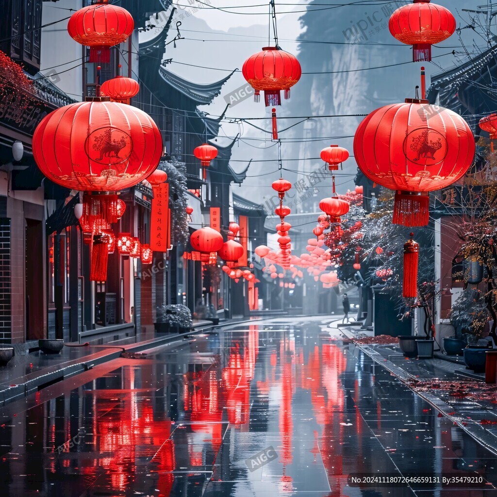 红灯笼巷道