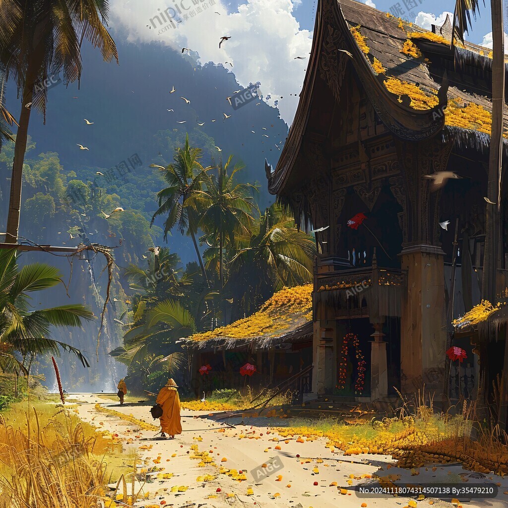 风景厚涂