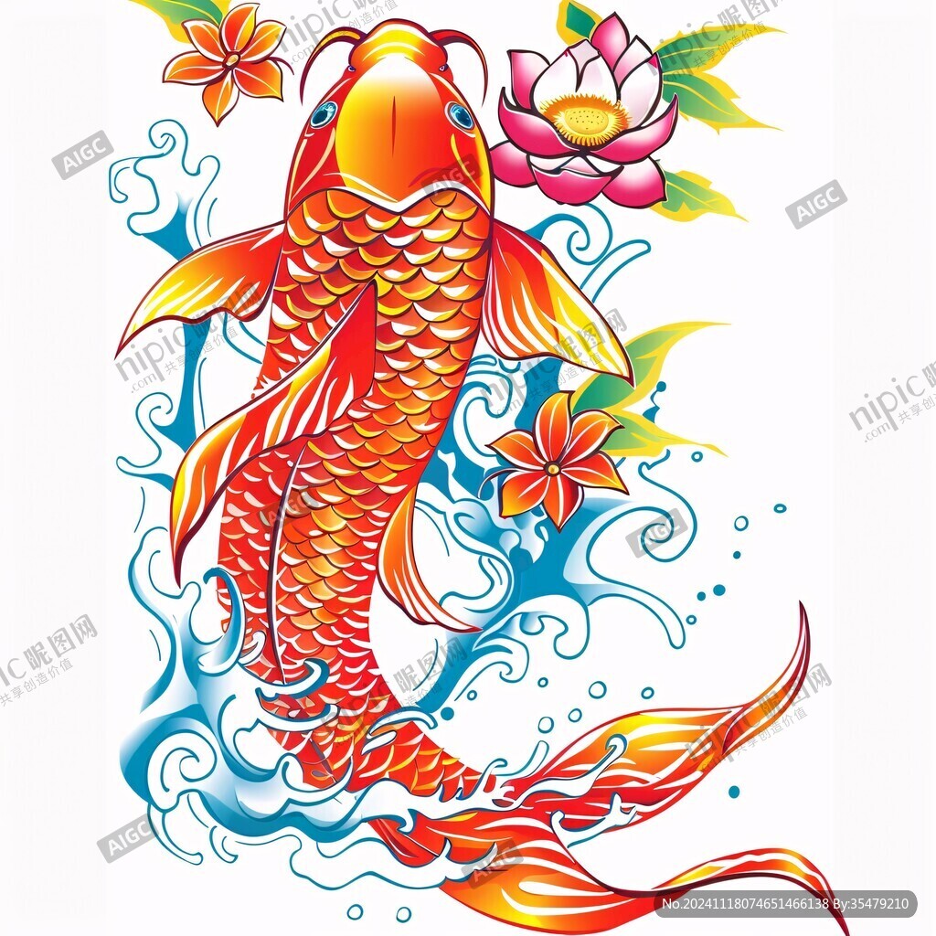 锦鲤吉祥图案