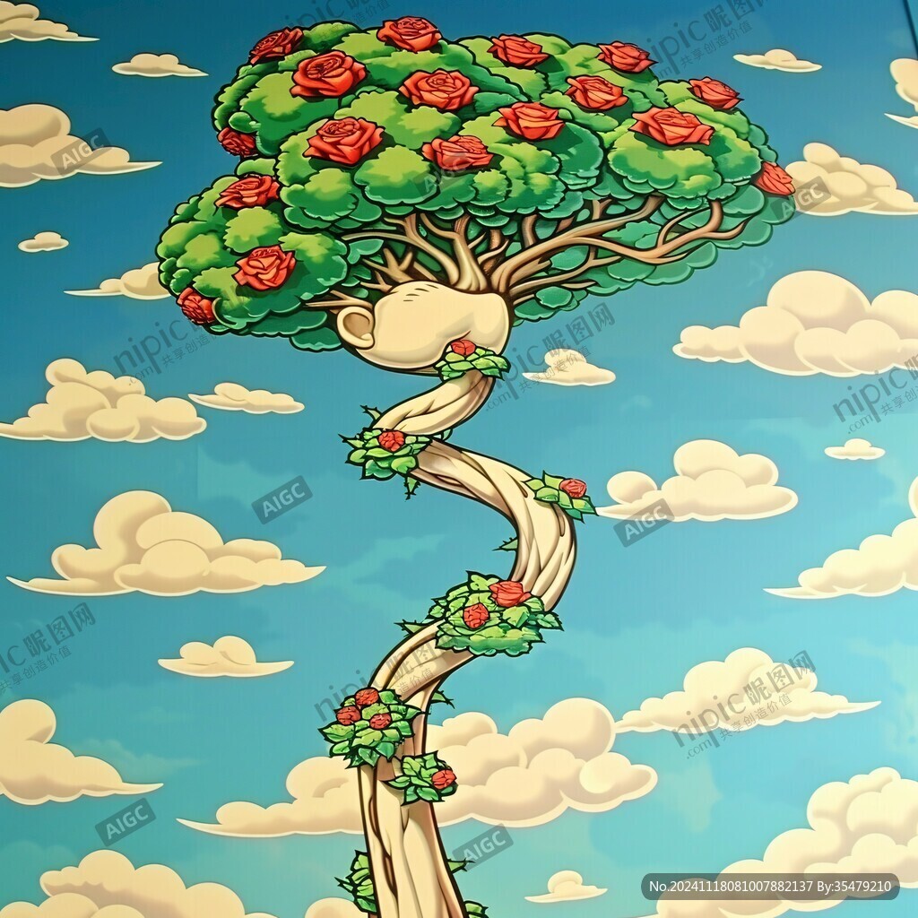 苹果树3d画