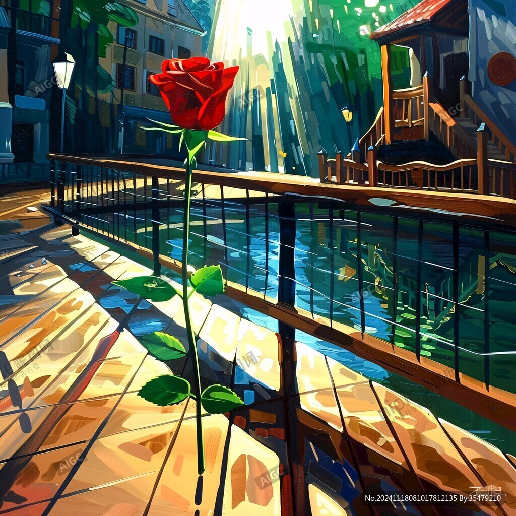 早晨阳光插画