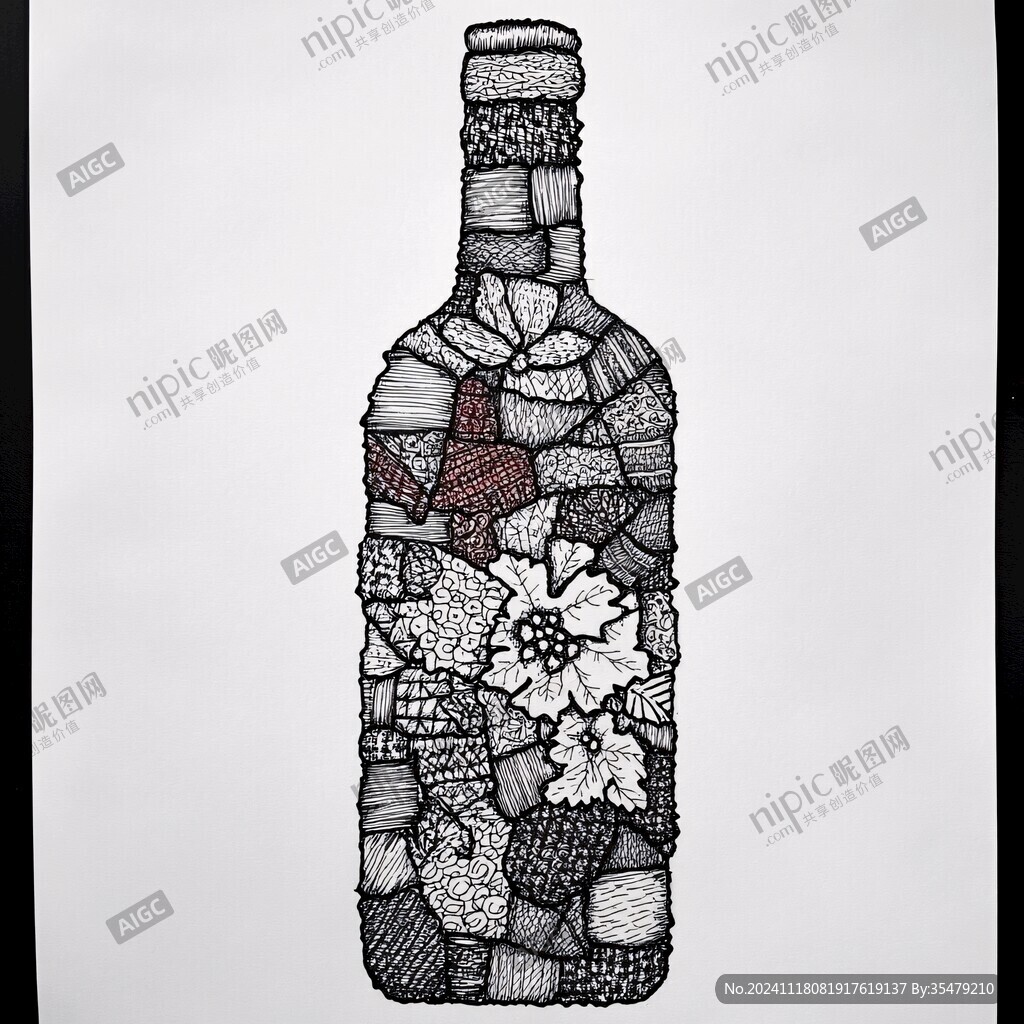 瓶子创意画