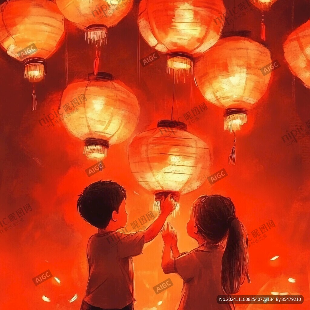 看花灯海报