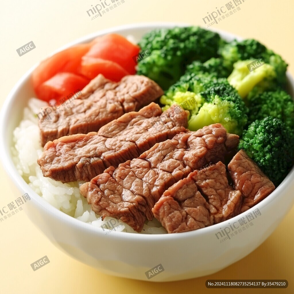 西兰花牛肉饭