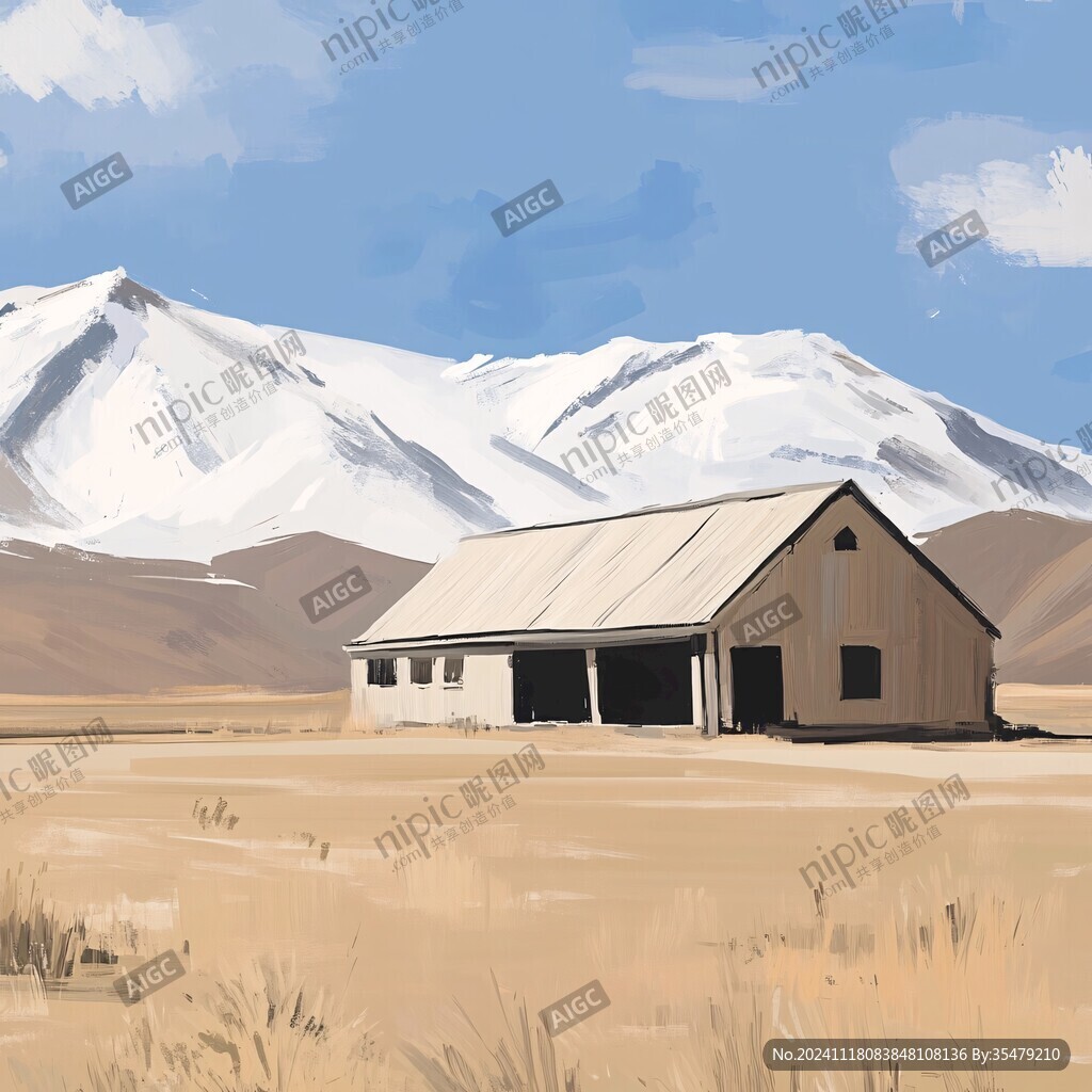 高原插画