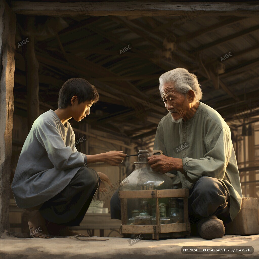 舂米微场景
