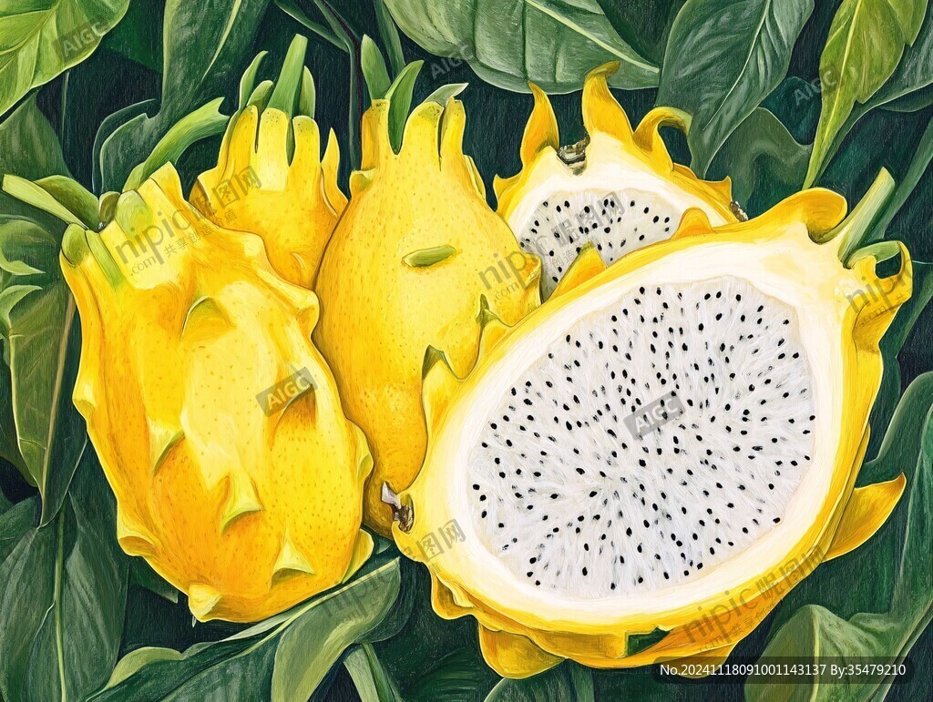 火龙果插画