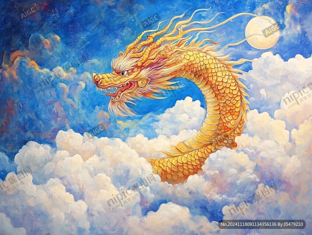 金龙立体画