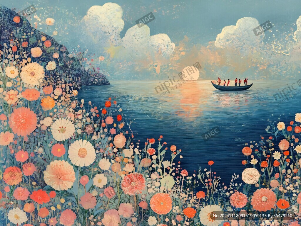 星月河幻想插画