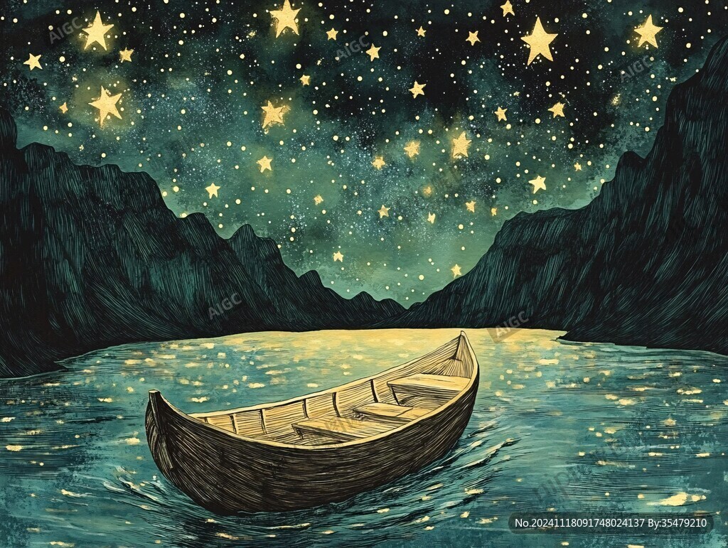 星月河幻想插画