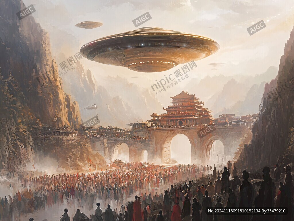 手绘飞碟场馆