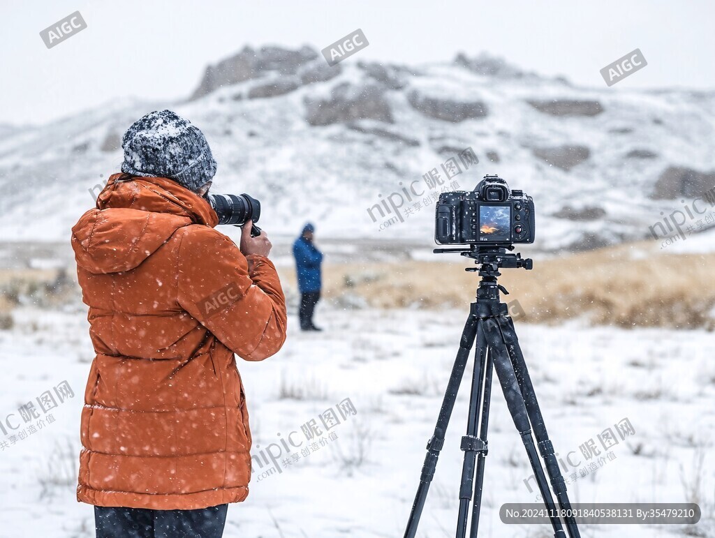 雪中拍照