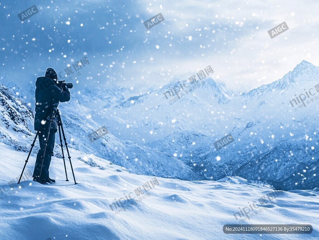 雪中拍照