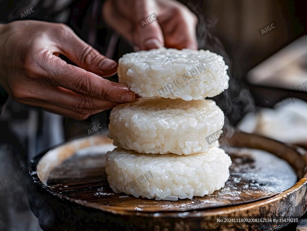手工糯米糍粑