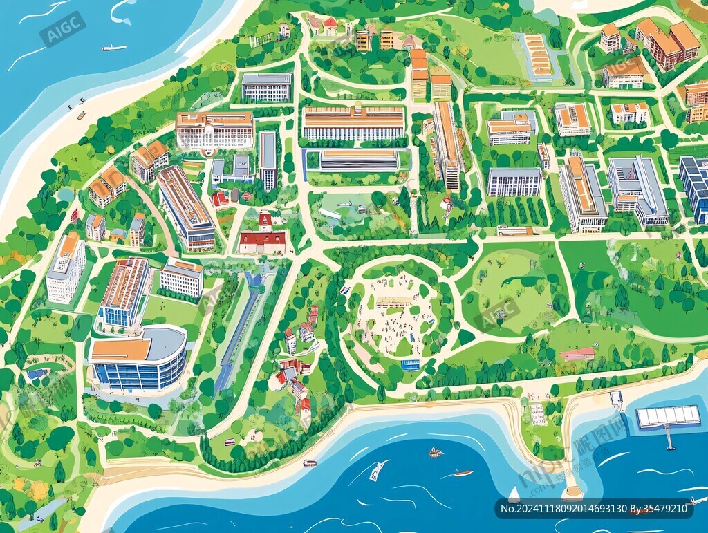 海洋大学插画