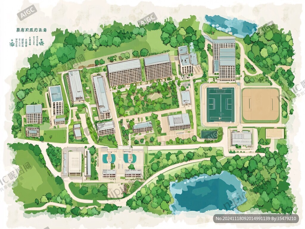 学院户外总平图