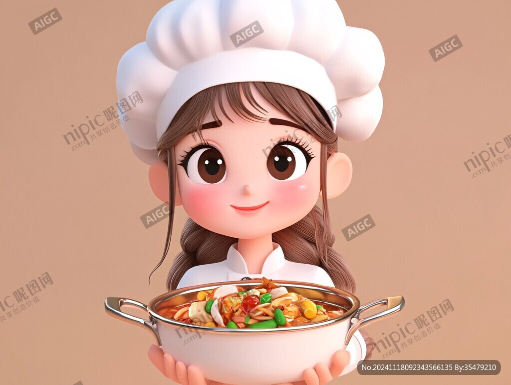 小厨娘形象