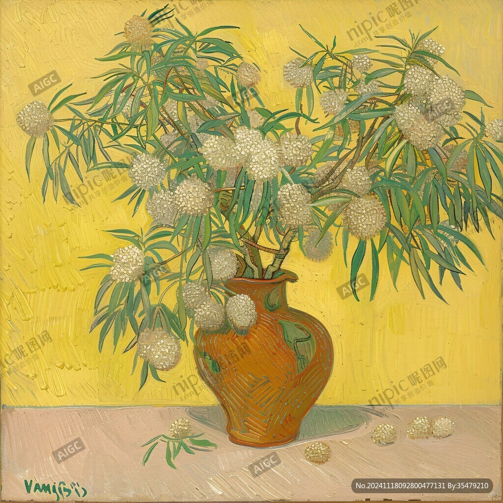 荔枝油画