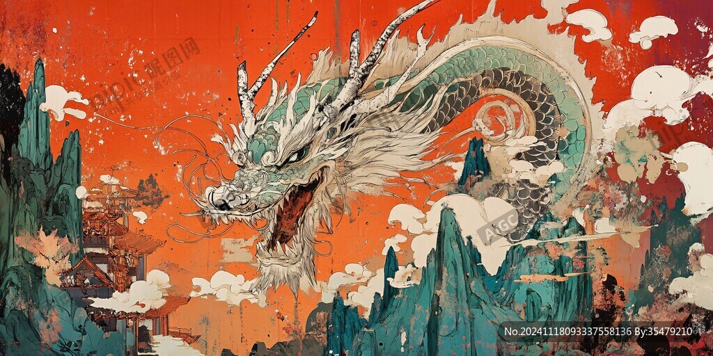 龙年横版插画