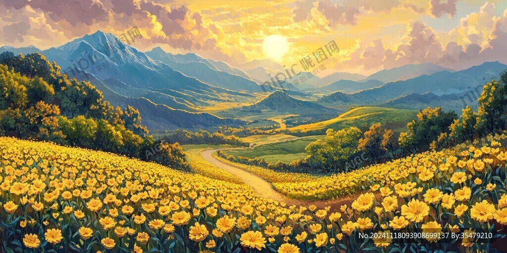 宽幅高清风景画