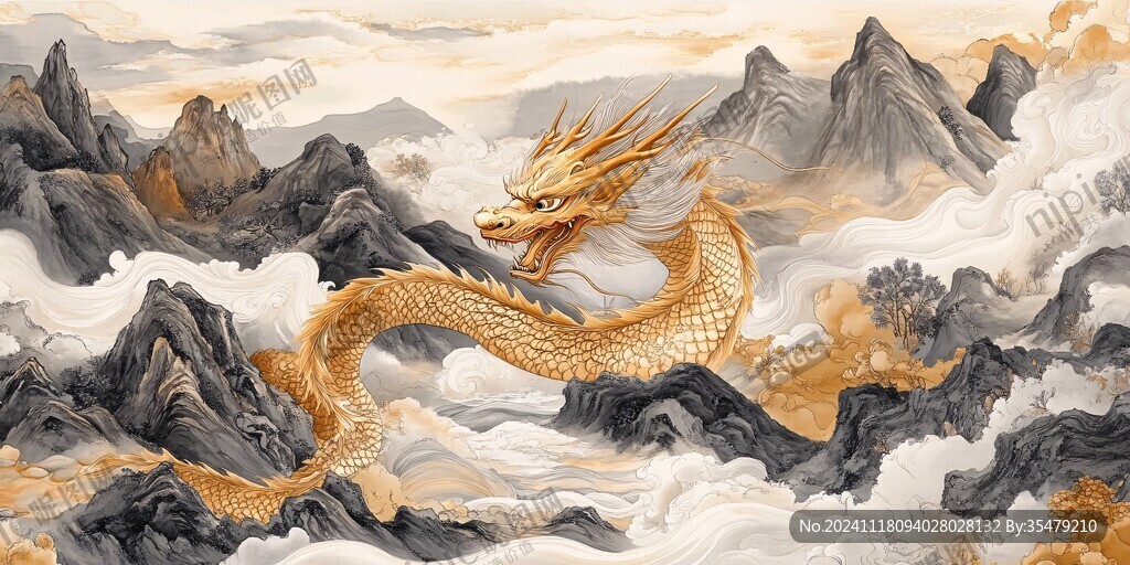 龙年系列包装插画