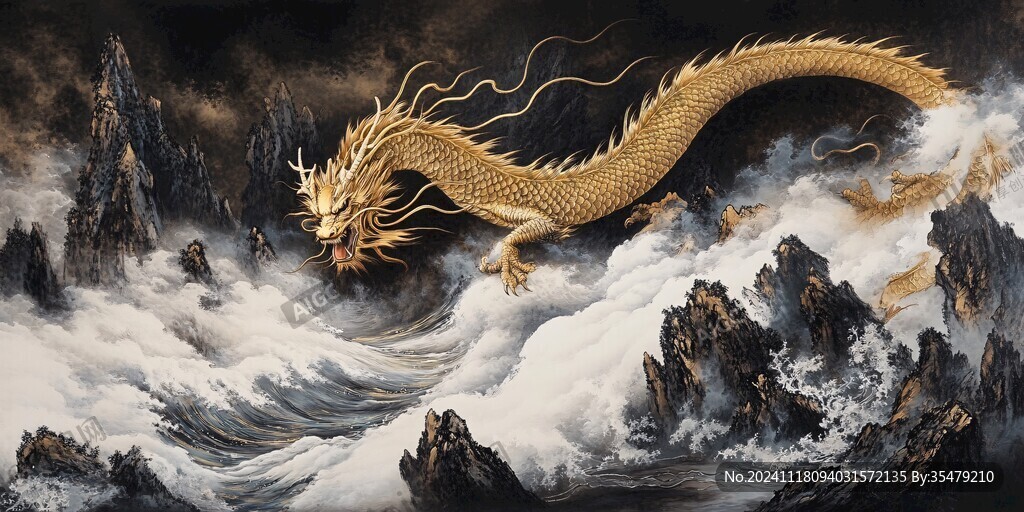 金龙立体画
