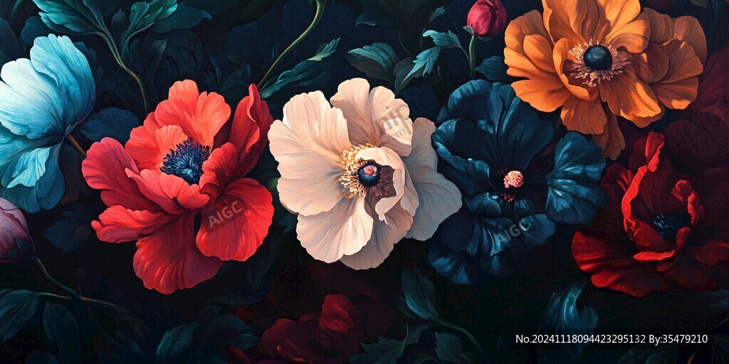 3d立体唯美花卉