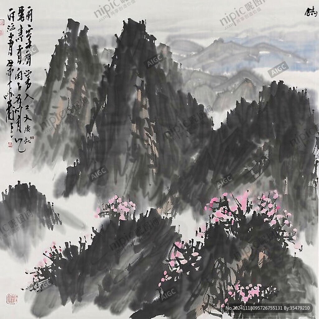 桃花源隐居图