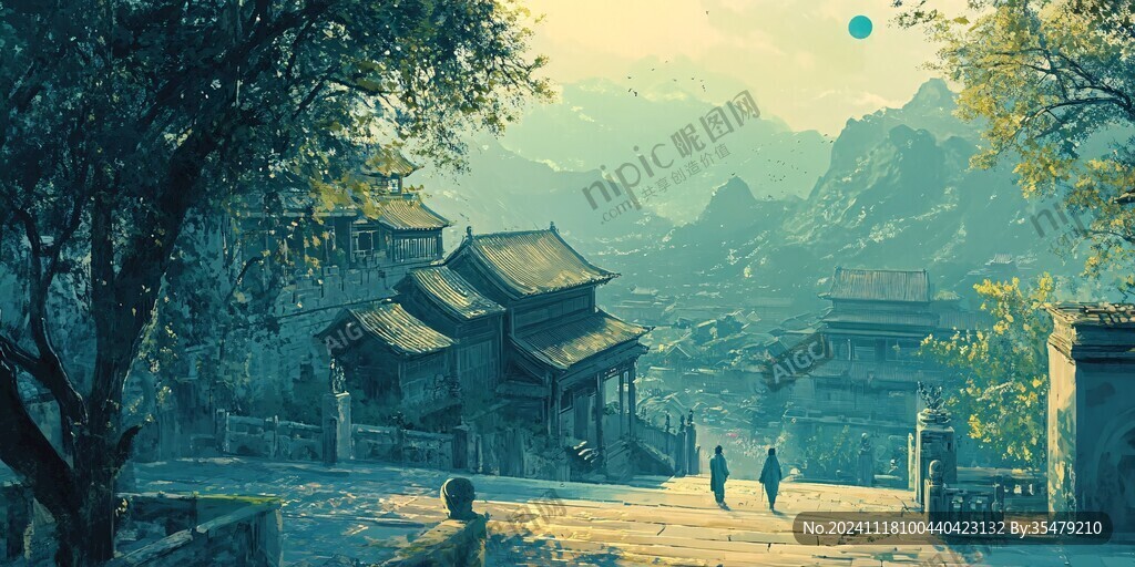 古风场景概念图