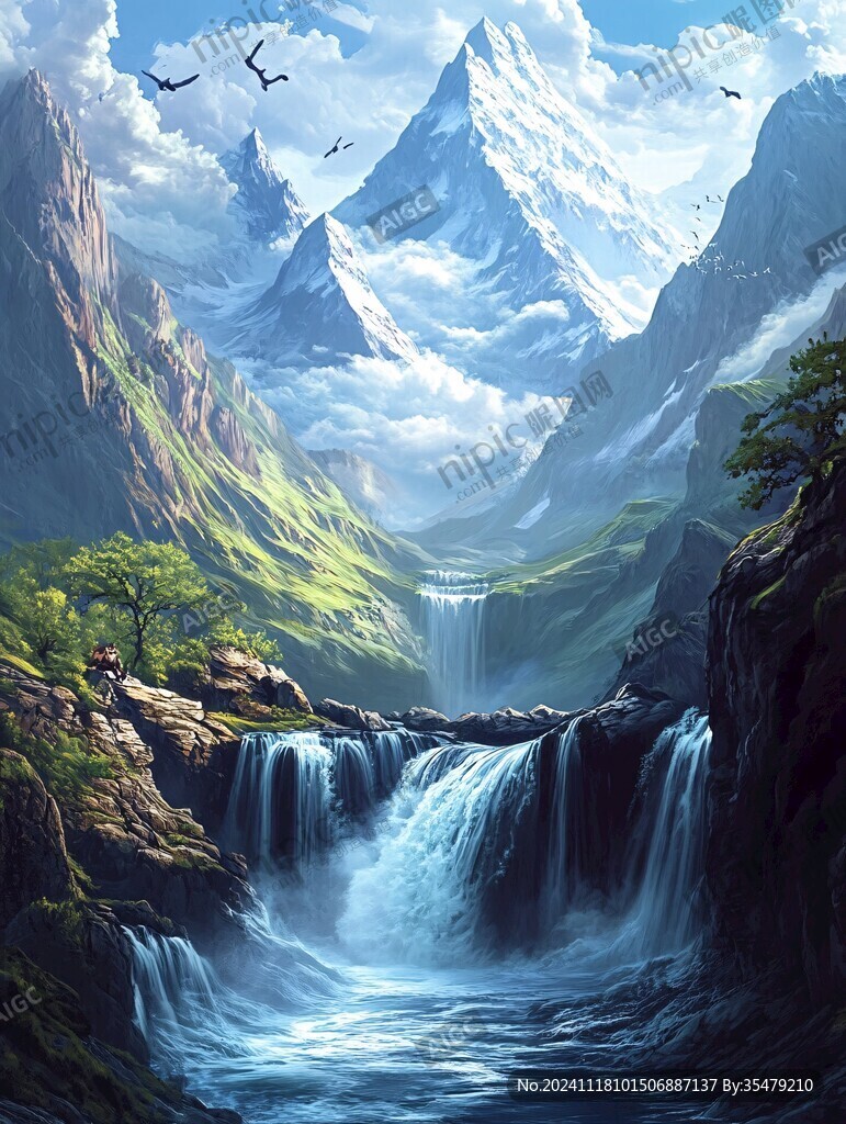 高山流水场景