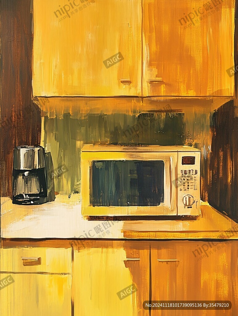 厨房手绘