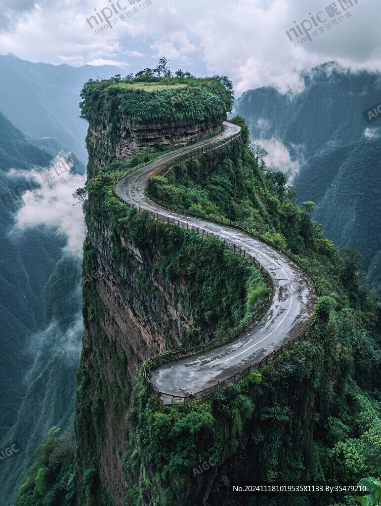 绝壁上的道路