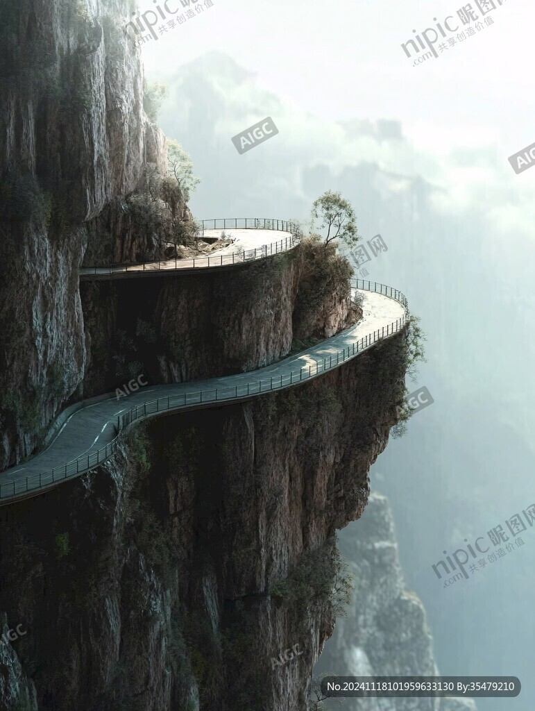 绝壁上的道路
