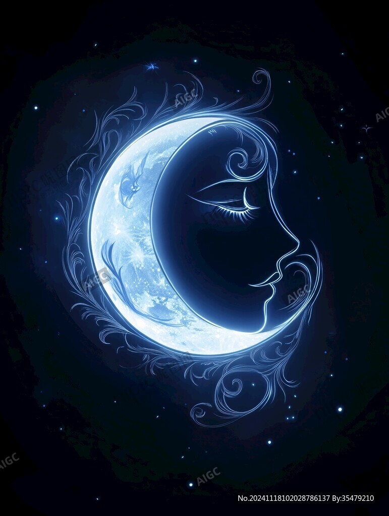 蓝月夜梦幻唯美奇幻