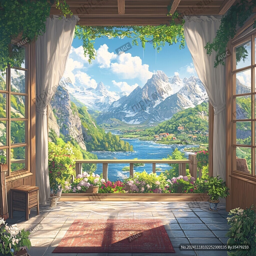 3d窗外美景