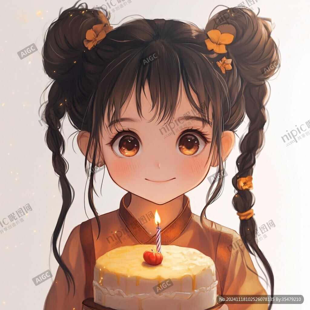 小女孩儿插