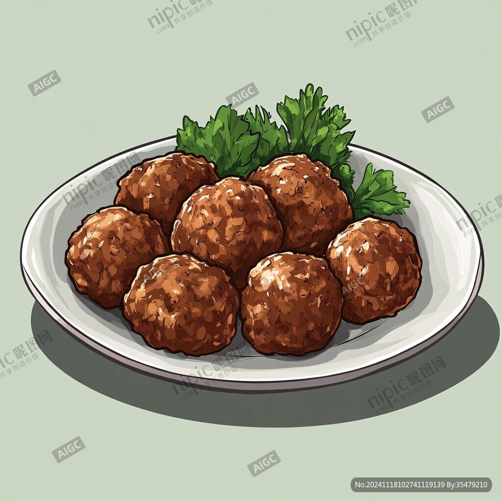 手绘牛肉丸