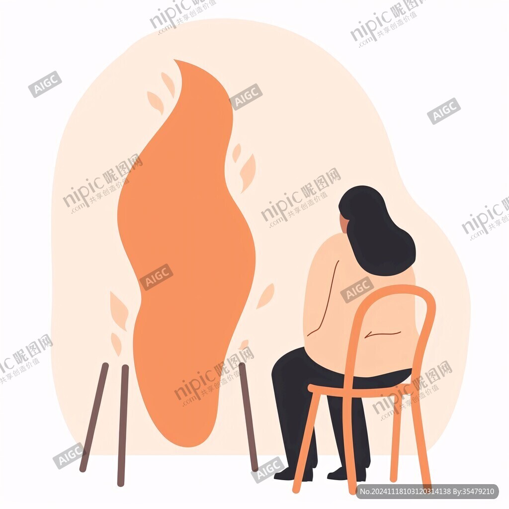 人坐的女人