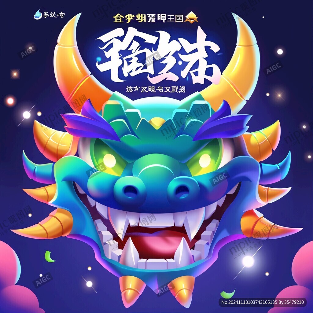 龙年ip插画
