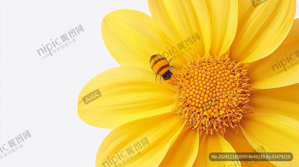 高清花卉蜜蜂