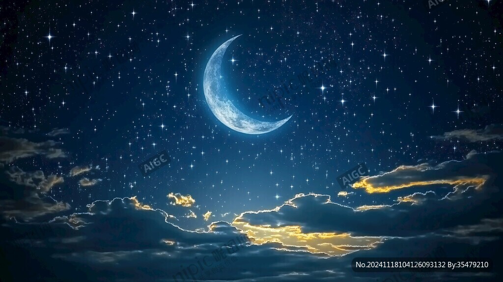 蓝月夜梦幻唯美奇幻
