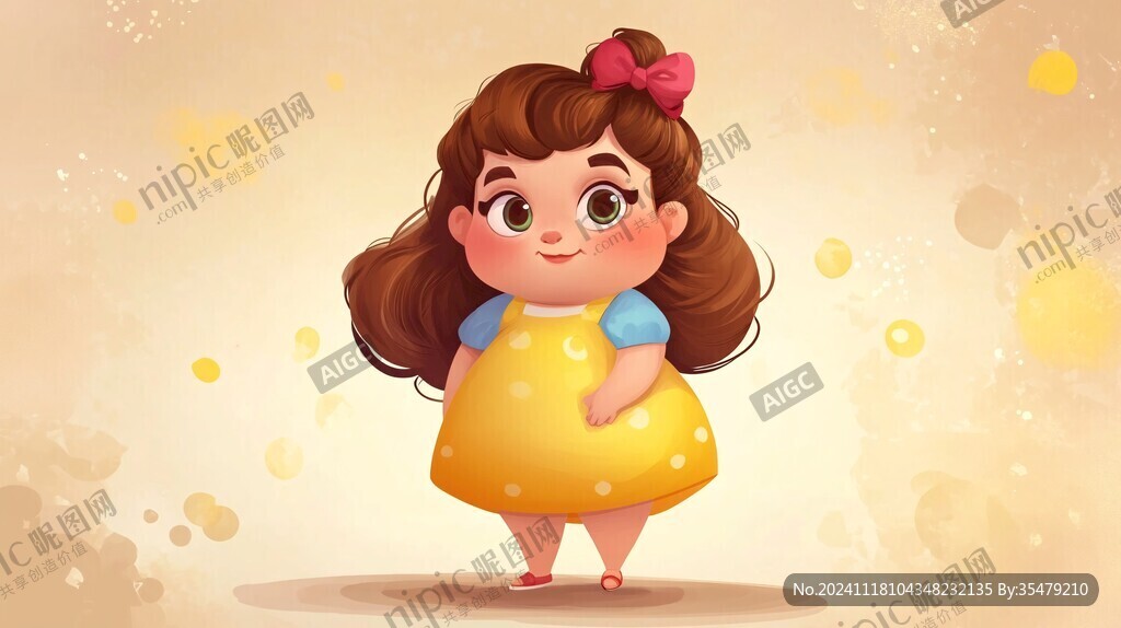 卡通小胖妞