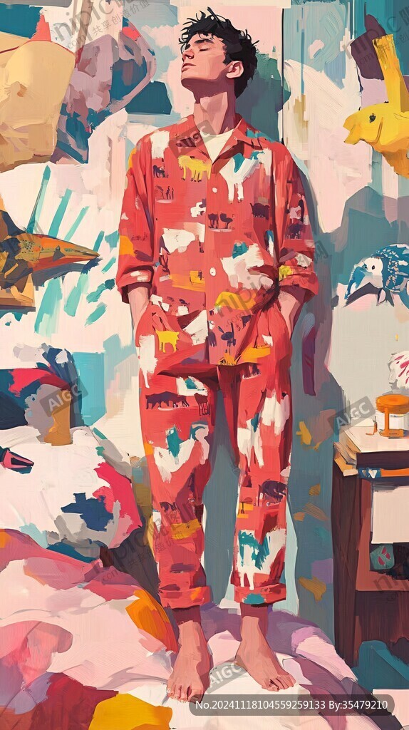 睡衣男装图案